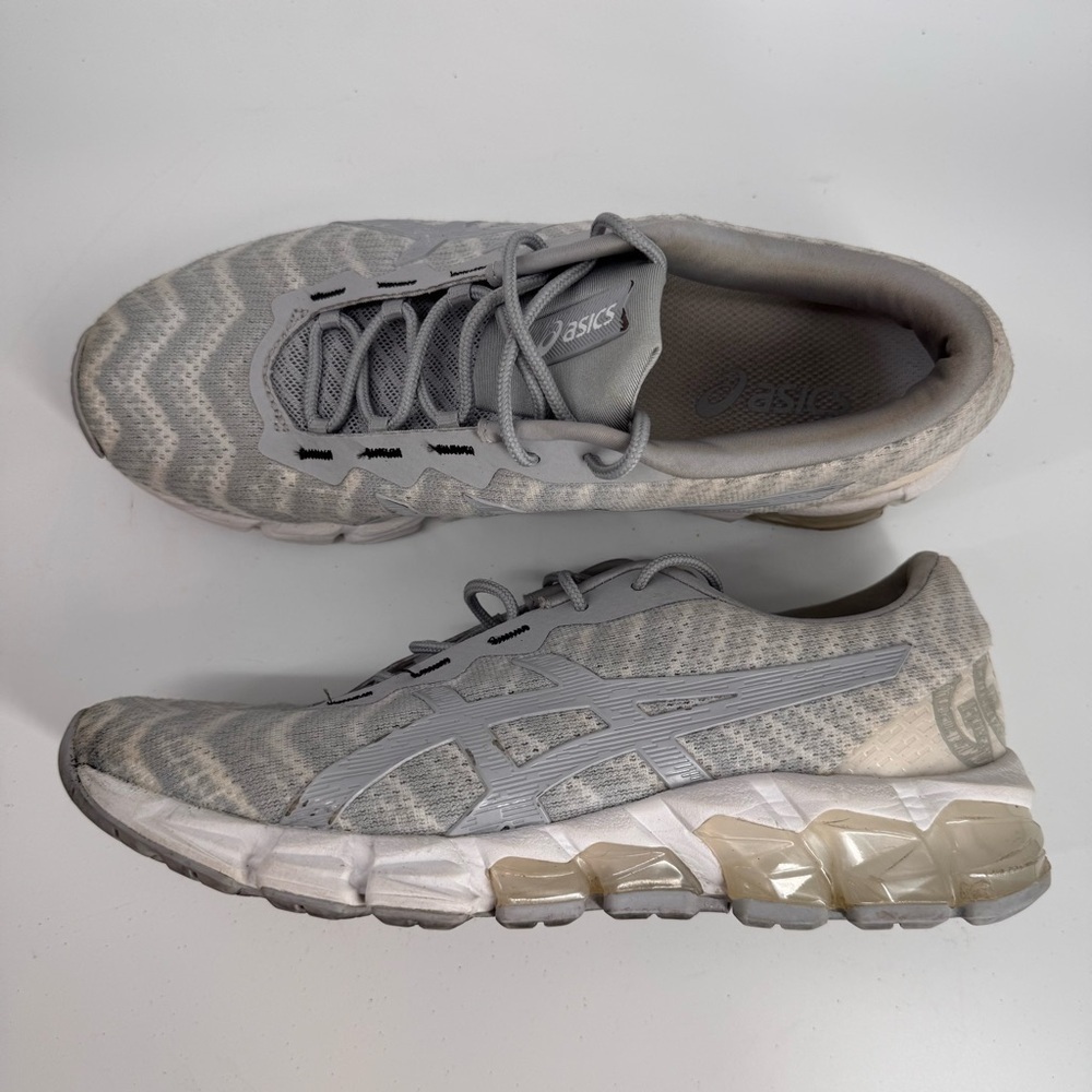 ASICS Women's Gel-Quantum 180 5 Running Shoes, 8, Piedmont Grey/Piedmont Grey